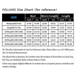 FOLUNSI Women's Plus Size Tops Casual Blouses Long Sleeve Flowy Tunic Tops m-4xl - Image 2