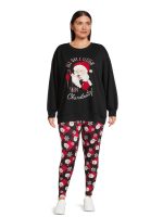 Christmas Women's Plus Size All Day Sleigh Graphic Sweatshirt from Feeling Festive - Image 5