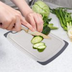 QIIBURR Plastic Cutting Boards for Kitchen Dishwasher Safe, Extra Large Cutting Board for Meat with Juice Grooves, Easy Grip Handle, Non-Slip, with Grinding Area - Image 8