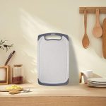 QIIBURR Plastic Cutting Boards for Kitchen Dishwasher Safe, Extra Large Cutting Board for Meat with Juice Grooves, Easy Grip Handle, Non-Slip, with Grinding Area - Image 2