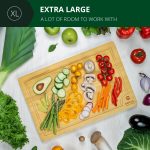 XL Cutting Board - Extra Large Bamboo Cutting board for Kitchen - Butcher Block for Chopping Meat and Vegetables by Royal Craft Wood - Image 7